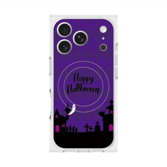 プレミアムスクエアケース with MagSafe［ Halloween World - Purple ］