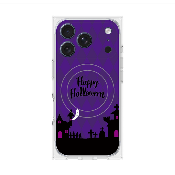 プレミアムスクエアケース with MagSafe［ Halloween World - Purple ］
