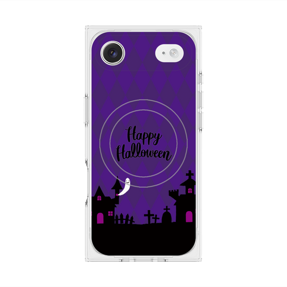 プレミアムスクエアケース with MagSafe［ Halloween World - Purple ］