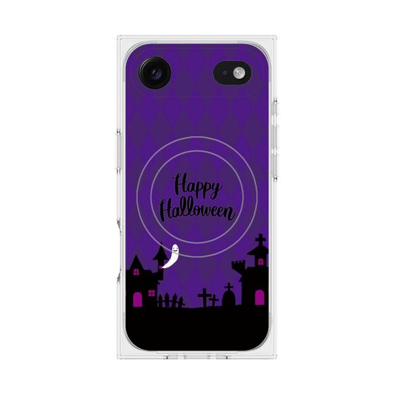 プレミアムスクエアケース with MagSafe［ Halloween World - Purple ］