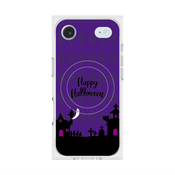 プレミアムスクエアケース with MagSafe［ Halloween World - Purple ］