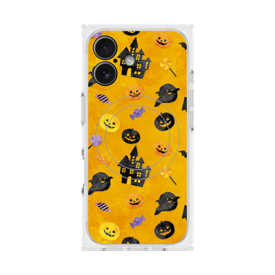 プレミアムスクエアケース with MagSafe［ Halloween Party - Orange ］