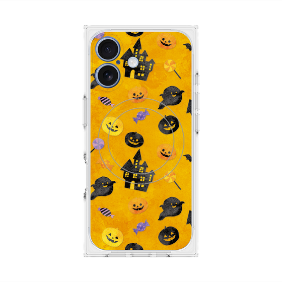 プレミアムスクエアケース with MagSafe［ Halloween Party - Orange ］