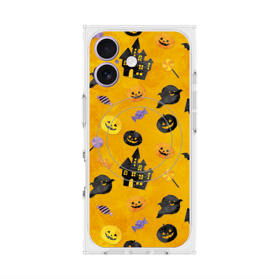 プレミアムスクエアケース with MagSafe［ Halloween Party - Orange ］