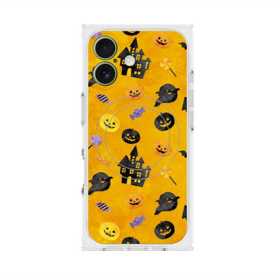 プレミアムスクエアケース with MagSafe［ Halloween Party - Orange ］
