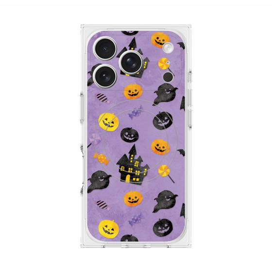 プレミアムスクエアケース with MagSafe［ Halloween Party - Purple ］