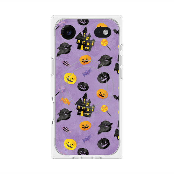 プレミアムスクエアケース with MagSafe［ Halloween Party - Purple ］