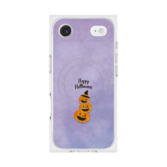 プレミアムスクエアケース with MagSafe［ Happy Halloween - Pumpkin ］