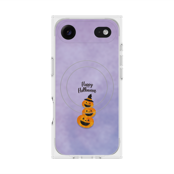 プレミアムスクエアケース with MagSafe［ Happy Halloween - Pumpkin ］