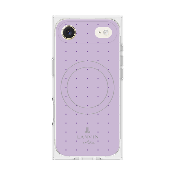 プレミアムスクエアケース with MagSafe［ LANVIN en Bleu Tiny dots Purple - ランバン ドット パープル ］