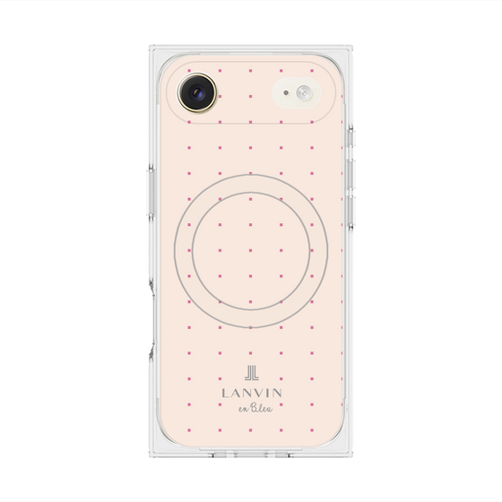 プレミアムスクエアケース with MagSafe［ LANVIN en Bleu Tiny dots Pink - ランバン ドット ピンク ］