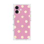 プレミアムスクエアケース with MagSafe［ 水彩ドット・レトロカラー - Pink ］