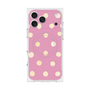 プレミアムスクエアケース with MagSafe［ 水彩ドット・レトロカラー - Pink ］