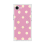 プレミアムスクエアケース with MagSafe［ 水彩ドット・レトロカラー - Pink ］