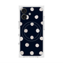 プレミアムスクエアケース with MagSafe［ 水彩ドット・レトロカラー - Navy ］