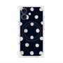 プレミアムスクエアケース with MagSafe［ 水彩ドット・レトロカラー - Navy ］