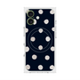 プレミアムスクエアケース with MagSafe［ 水彩ドット・レトロカラー - Navy ］