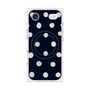 プレミアムスクエアケース with MagSafe［ 水彩ドット・レトロカラー - Navy ］