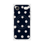 プレミアムスクエアケース with MagSafe［ 水彩ドット・レトロカラー - Navy ］
