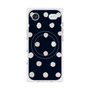 プレミアムスクエアケース with MagSafe［ 水彩ドット・レトロカラー - Navy ］