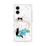 プレミアムスクエアケース with MagSafe［ おかべてつろう - 黒猫クロのとおりみち ］