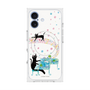 プレミアムスクエアケース with MagSafe［ おかべてつろう - 黒猫クロのとおりみち ］