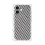 プレミアムスクエアケース with MagSafe［ Small Stripe - Gray × Black ］