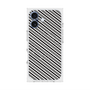 プレミアムスクエアケース with MagSafe［ Small Stripe - Gray × Black ］
