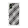 プレミアムスクエアケース with MagSafe［ Small Stripe - Gray × Black ］