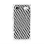 プレミアムスクエアケース with MagSafe［ Small Stripe - Gray × Black ］