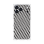 プレミアムスクエアケース with MagSafe［ Small Stripe - Gray × Black ］