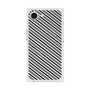 プレミアムスクエアケース with MagSafe［ Small Stripe - Gray × Black ］