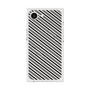 プレミアムスクエアケース with MagSafe［ Small Stripe - Gray × Black ］