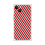 プレミアムスクエアケース with MagSafe［ Small Stripe - Red × Black ］