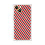 プレミアムスクエアケース with MagSafe［ Small Stripe - Red × Black ］