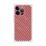 プレミアムスクエアケース with MagSafe［ Small Stripe - Red × Black ］