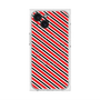 プレミアムスクエアケース with MagSafe［ Small Stripe - Red × Black ］