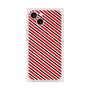 プレミアムスクエアケース with MagSafe［ Small Stripe - Red × Black ］