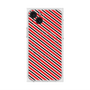プレミアムスクエアケース with MagSafe［ Small Stripe - Red × Black ］