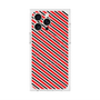 プレミアムスクエアケース with MagSafe［ Small Stripe - Red × Black ］