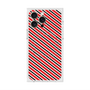 プレミアムスクエアケース with MagSafe［ Small Stripe - Red × Black ］