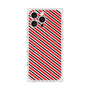 プレミアムスクエアケース with MagSafe［ Small Stripe - Red × Black ］