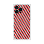 プレミアムスクエアケース with MagSafe［ Small Stripe - Red × Black ］