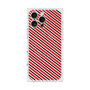 プレミアムスクエアケース with MagSafe［ Small Stripe - Red × Black ］