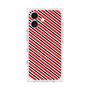 プレミアムスクエアケース with MagSafe［ Small Stripe - Red × Black ］