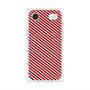プレミアムスクエアケース with MagSafe［ Small Stripe - Red × Black ］