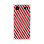 プレミアムスクエアケース with MagSafe［ Small Stripe - Red × Black ］