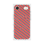 プレミアムスクエアケース with MagSafe［ Small Stripe - Red × Black ］