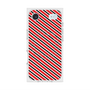 プレミアムスクエアケース with MagSafe［ Small Stripe - Red × Black ］