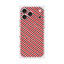 プレミアムスクエアケース with MagSafe［ Small Stripe - Red × Black ］